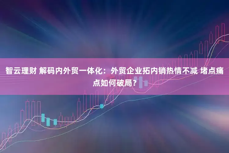 智云理财 解码内外贸一体化：外贸企业拓内销热情不减 堵点痛点如何破局？